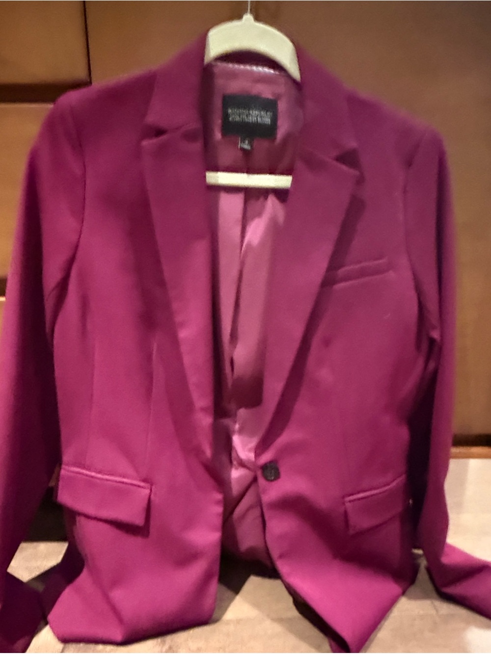 Woman Burgundy Suit